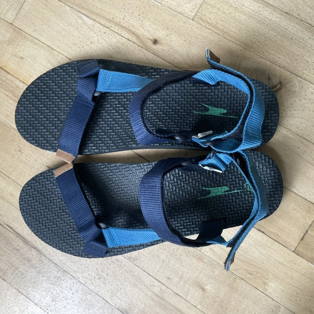 Crane Mens Casual Sandals blue summer Style Size‎ 12